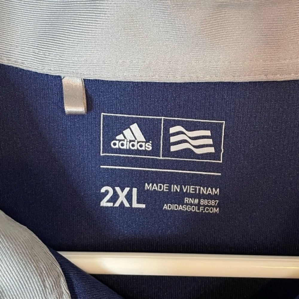 Adidas Navy Men’s Golf Short Sleeve Polo Size 2XL - Picture 4 of 5